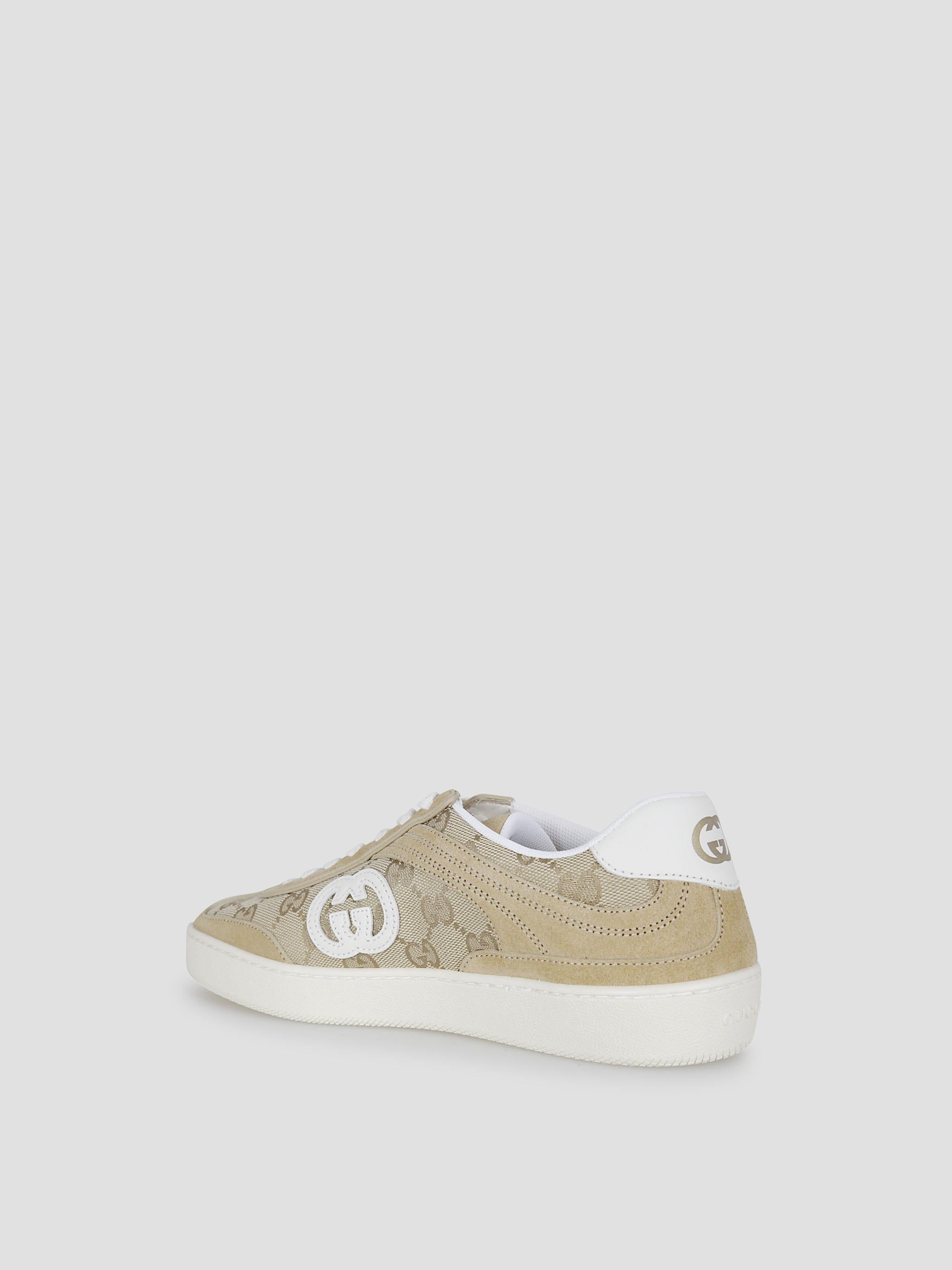 G75 Beige Canvas Low-Top Sneakers