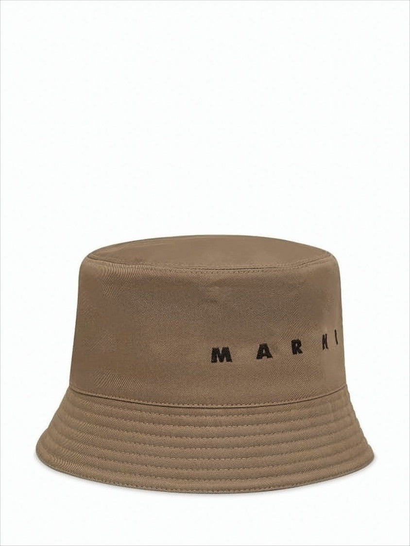 Structured Cotton Bucket Hat with Minimalist Branding