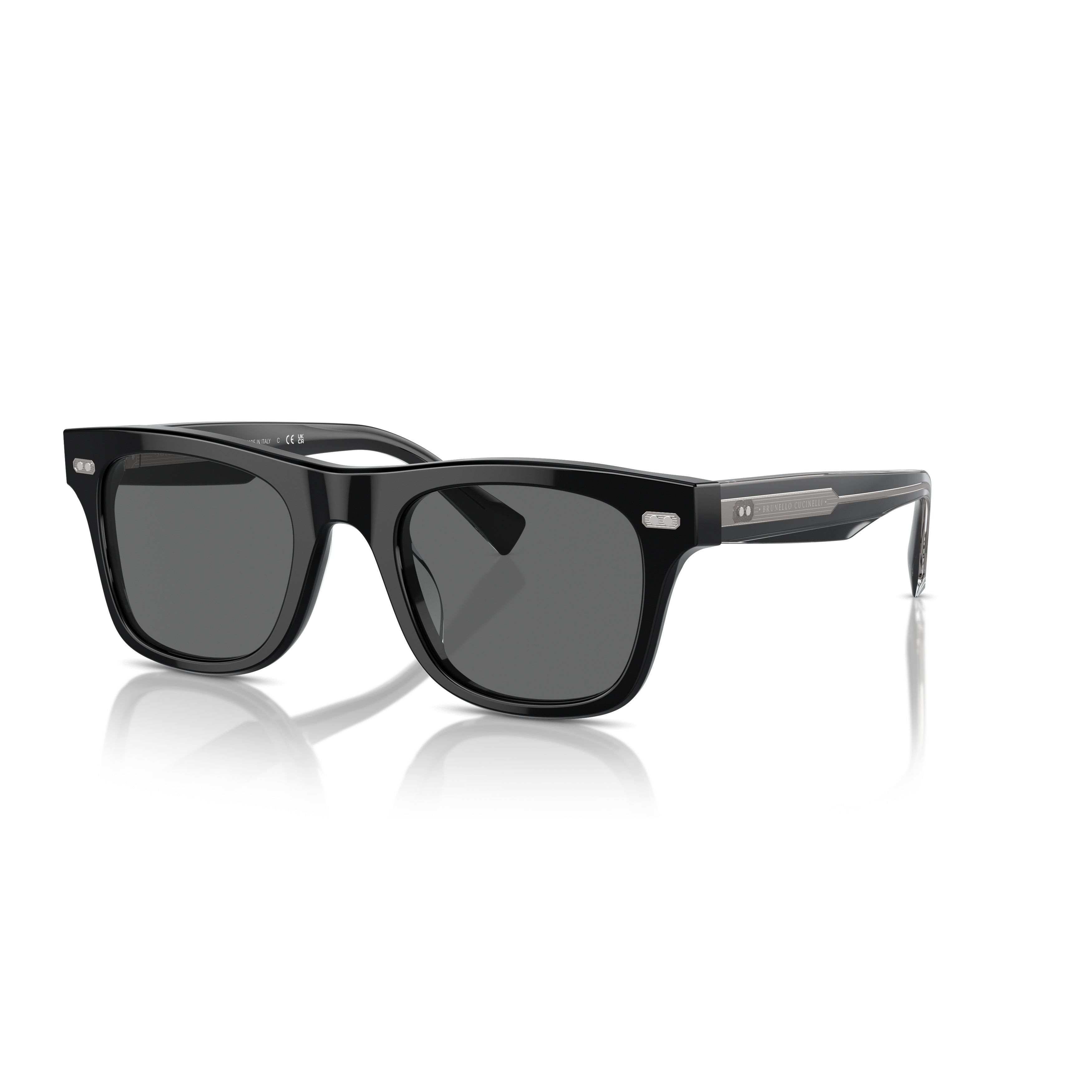 0bc4002s Rectangular Frame Sunglasses with Metallic Accent Detail