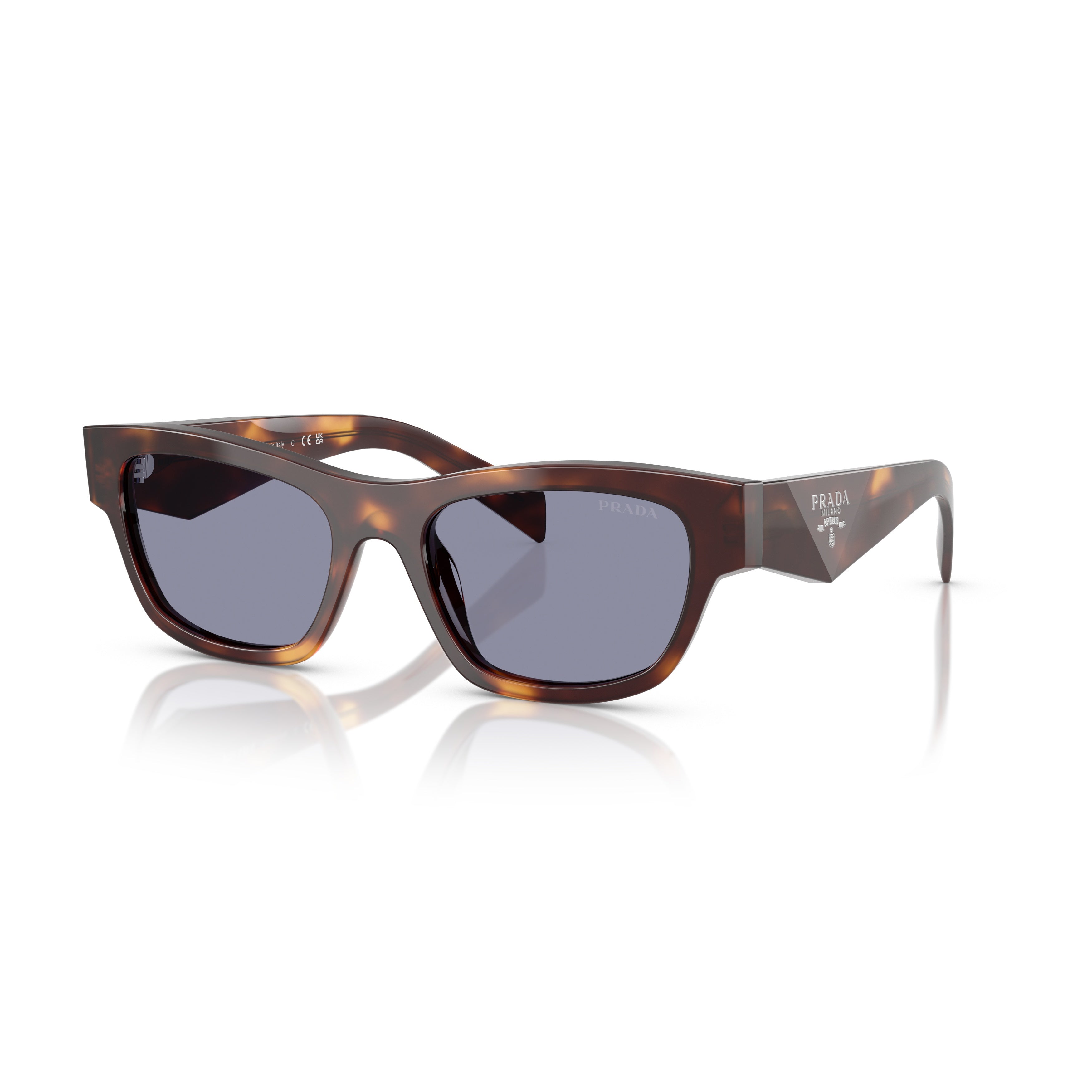 0pr B09s Rectangular Tortoiseshell Acetate Sunglasses