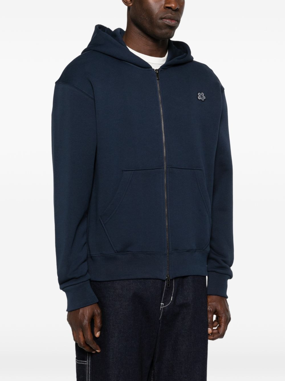 Navy Zip-Up Hoodie