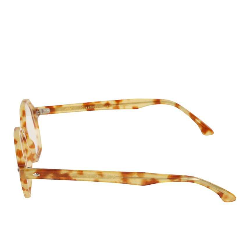 Octagon Octagonal Frame Tortoiseshell Sunglasses with Glossy Finish