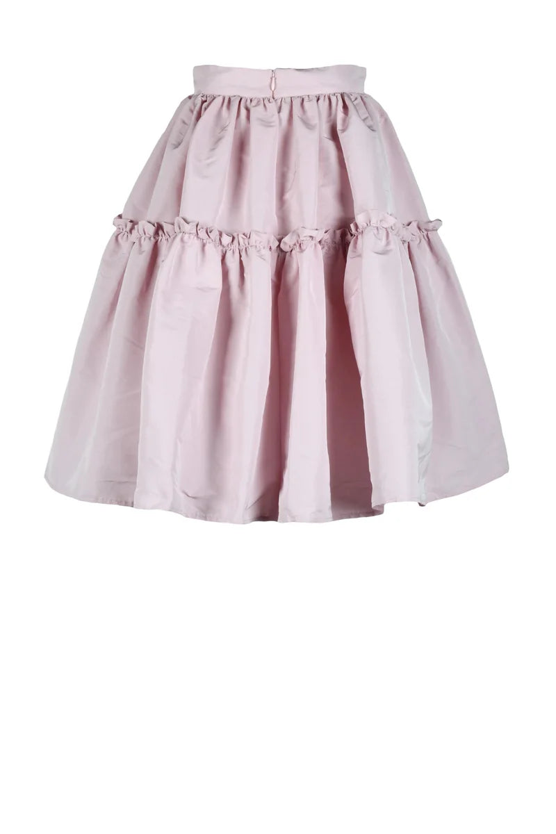 Polyester Balloon Skirt - Pink