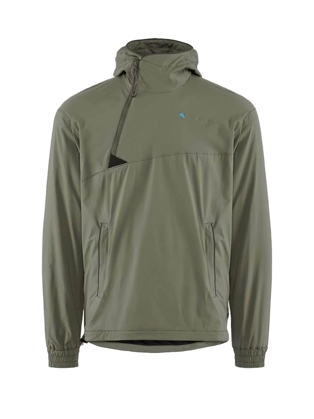 Minimalist Green Klattermusen Jacket with Asymmetrical Zipper