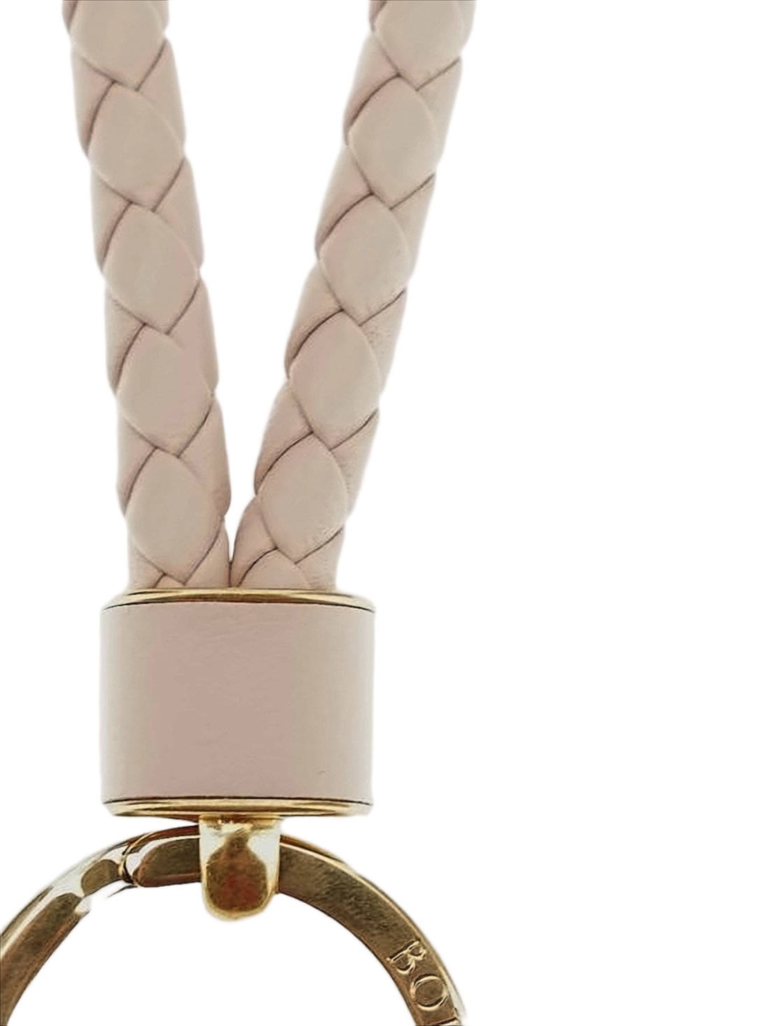 Braided Lambskin Leather Keyring