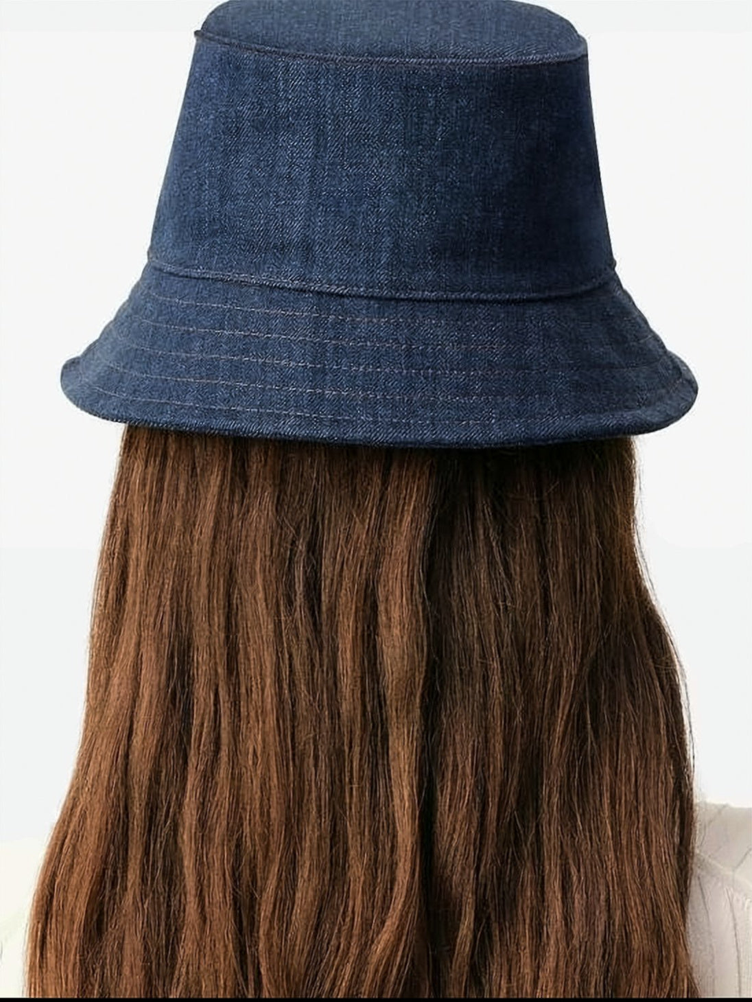 Denim Bucket Hat with Subtle Brand Patch