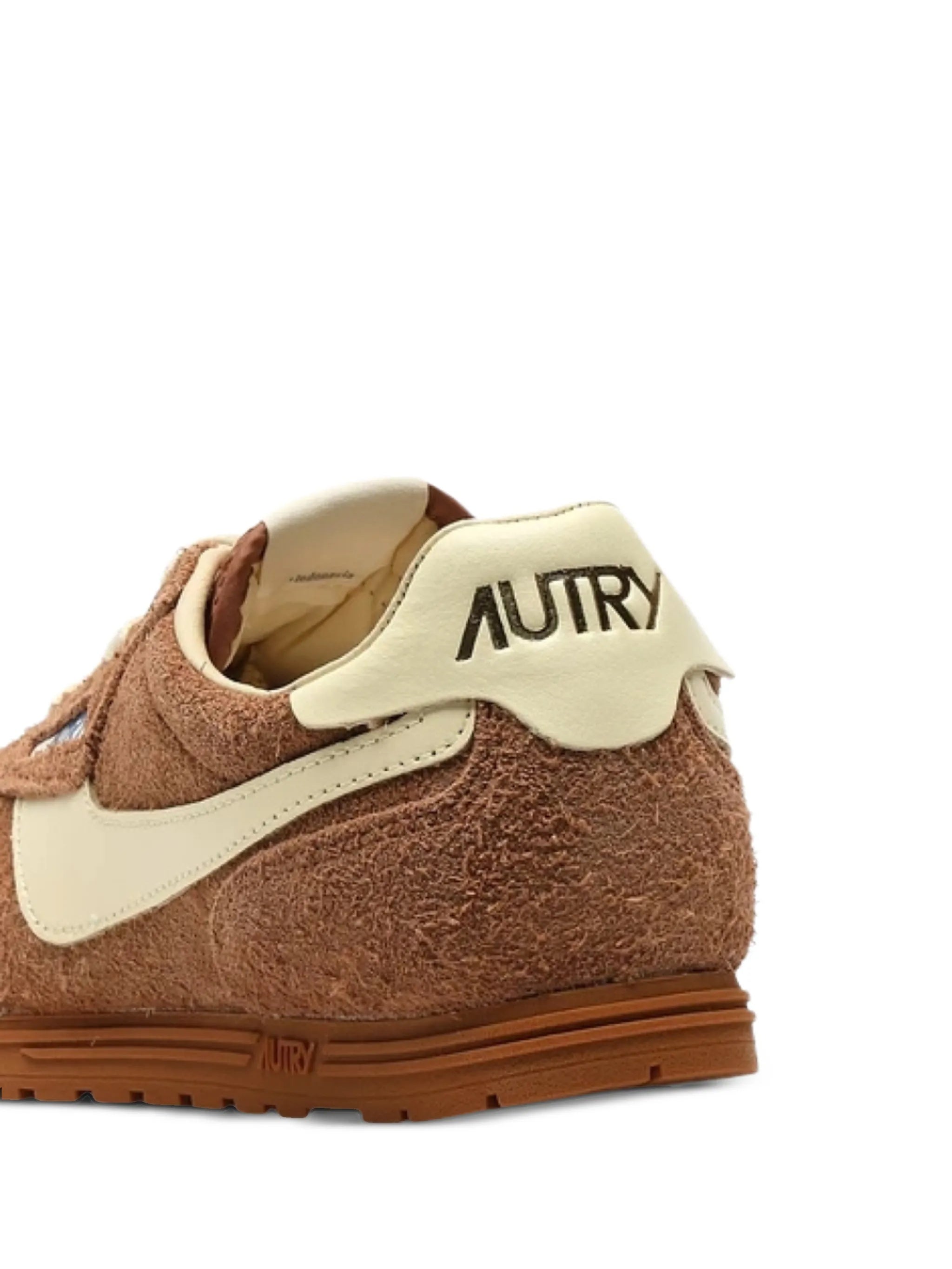 Neutral Windspin Low Textured Suede Sneakers
