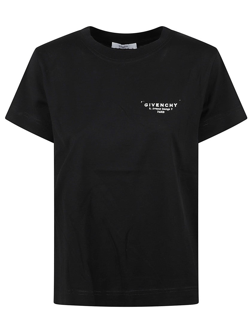 Logo-Embellished Black Cotton T-Shirt