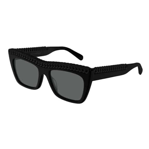 Sc0194s Braided Texture Rectangular Sunglasses