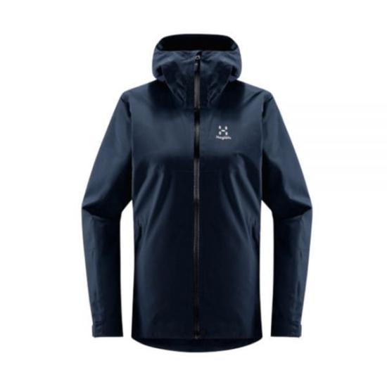 Hooded Blue Jacket with Fitted Silhouette