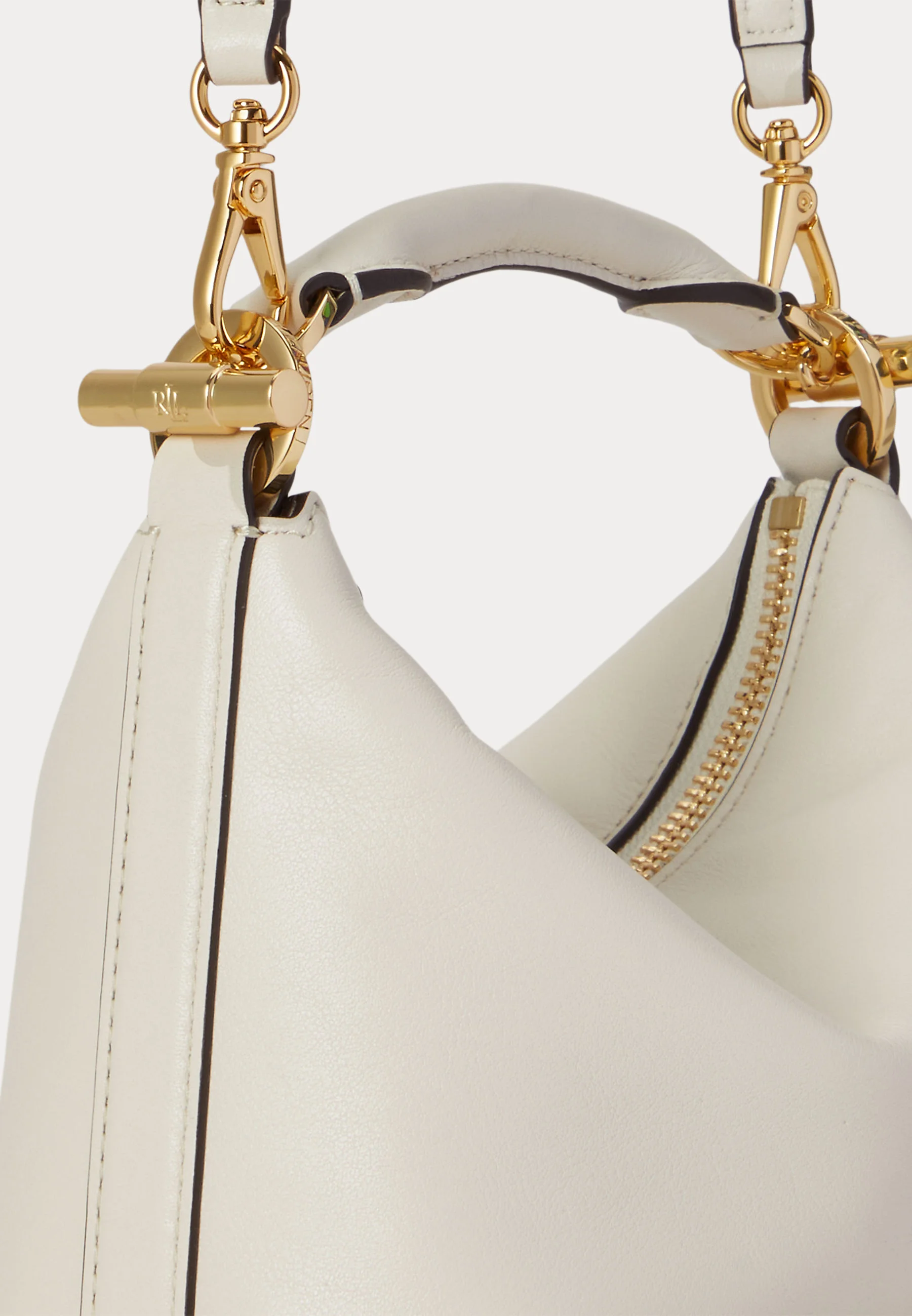 Structured Handbag with Minimalist Silhouette and Gold-tone Accents