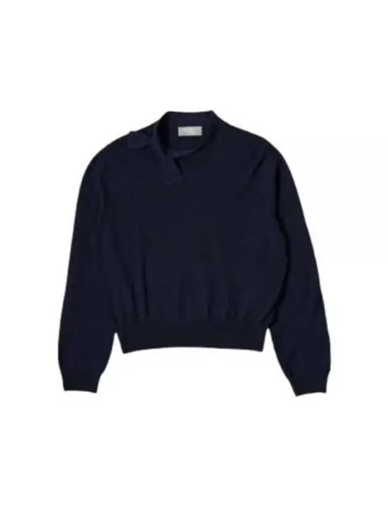 Relaxed Fit Merino Wool Sweater with Ribbed Hem