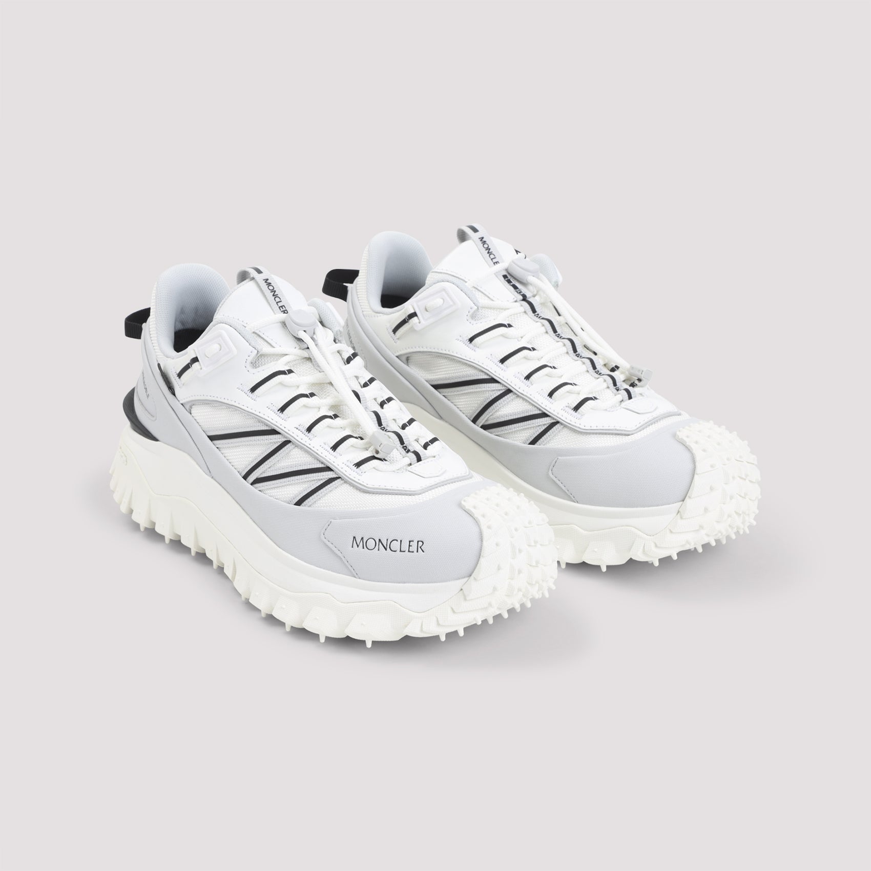 Chunky Leather Sneakers With Rugged Sole And Subtle Branding