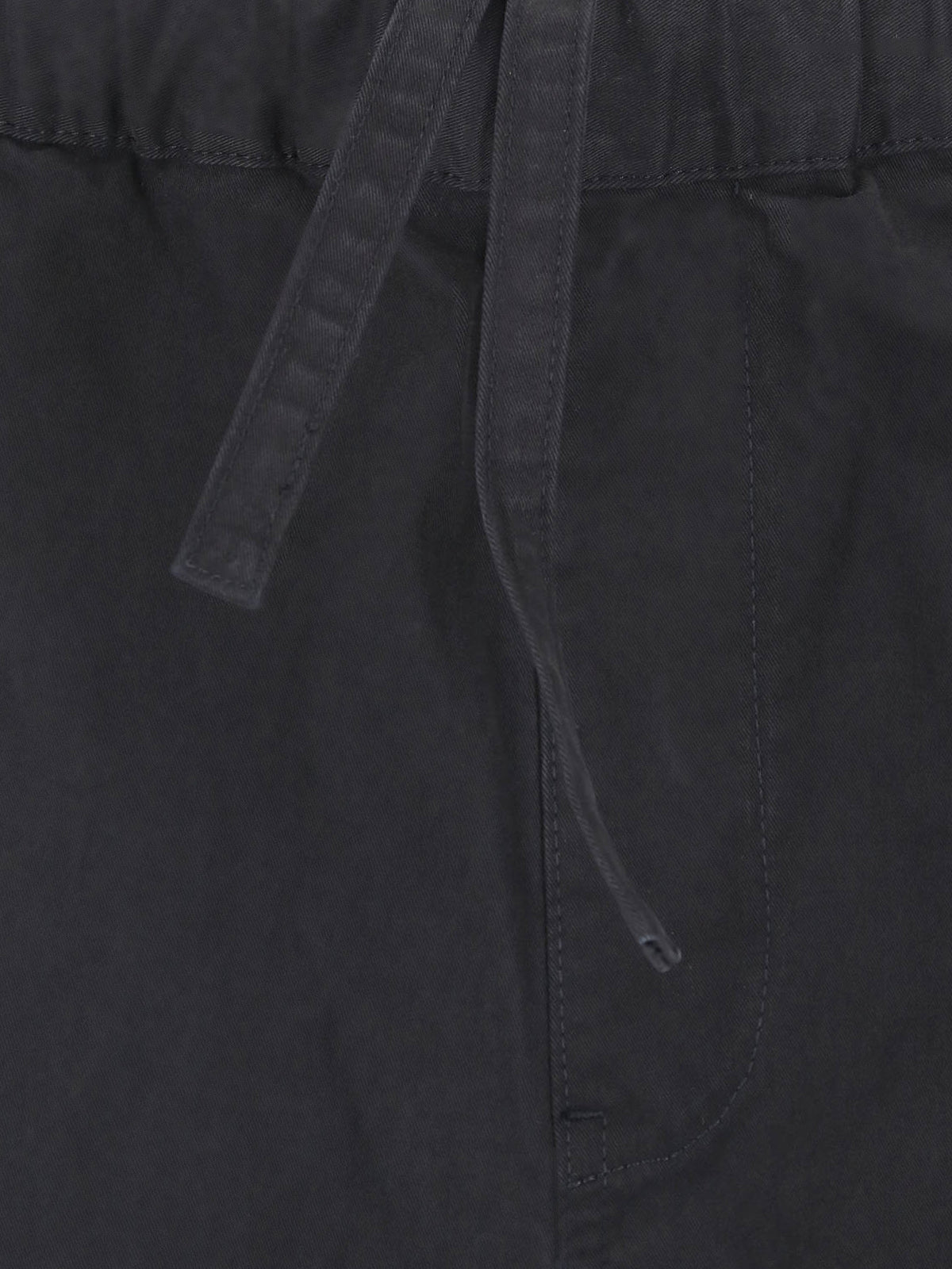 Black Relaxed Fit Adjustable Shorts