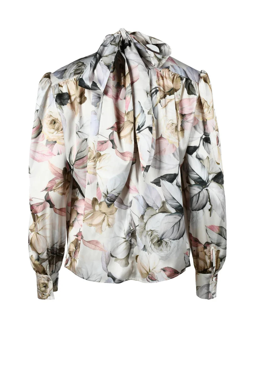 Polyester and Elastane Blouse - Multicolor