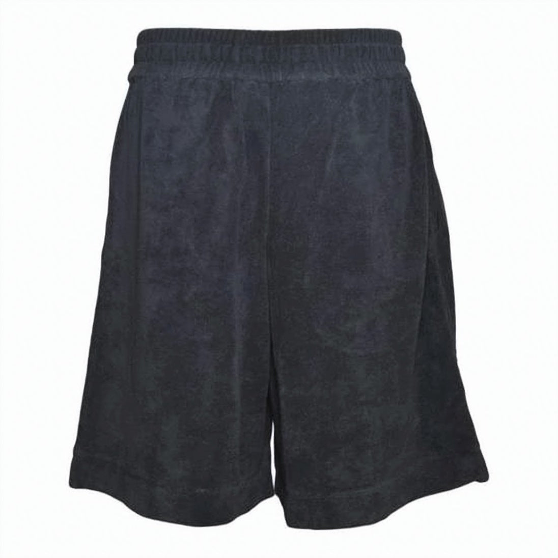 Relaxed Fit Black Cotton Shorts