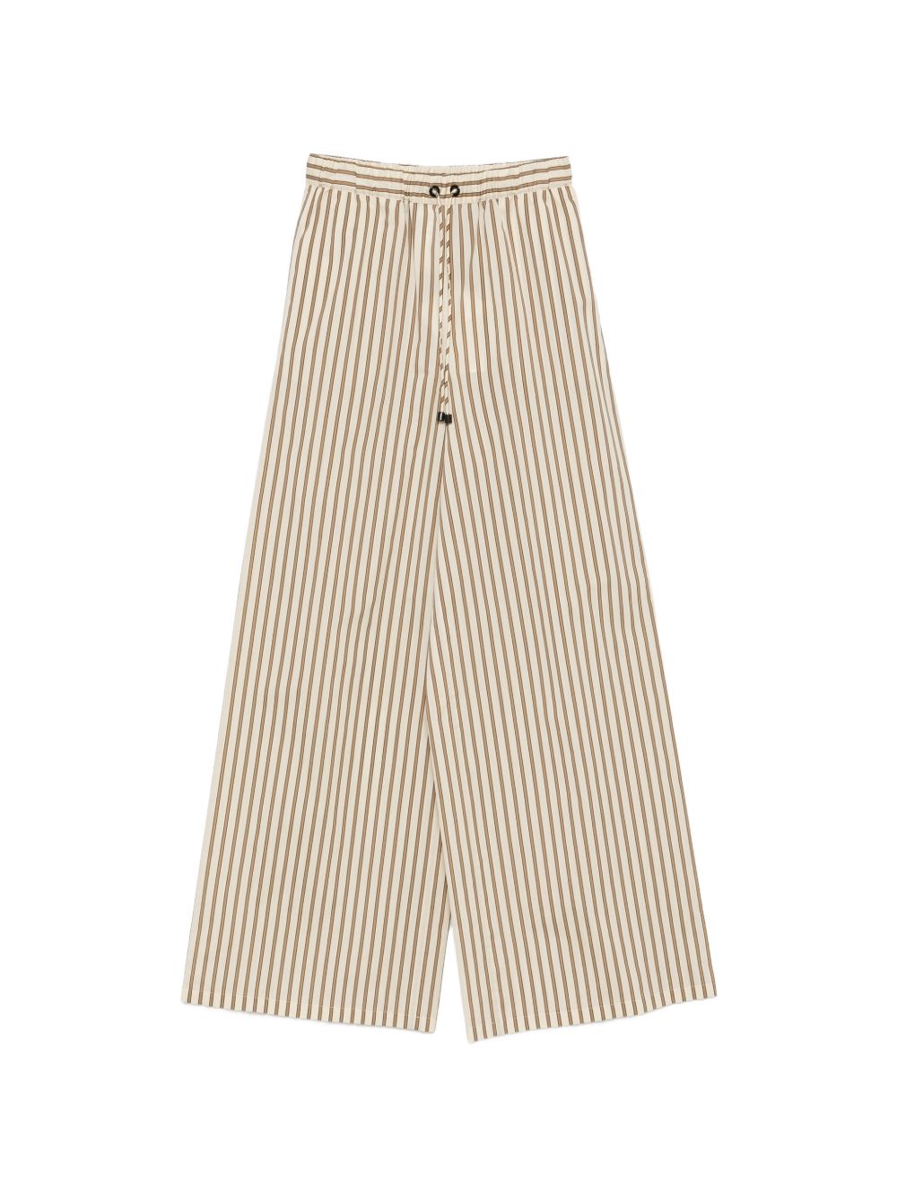 Wide-leg Striped Trousers