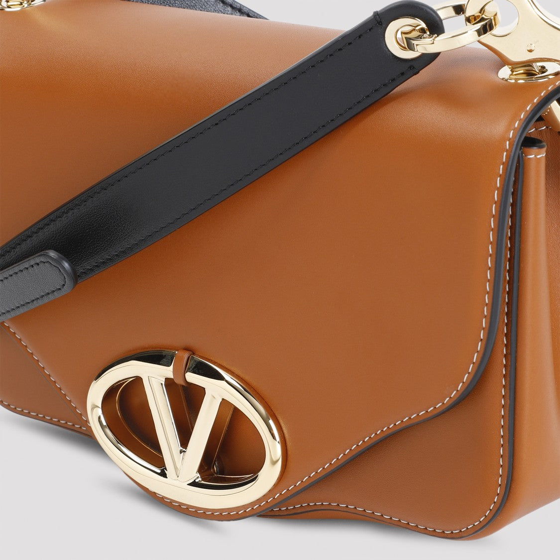 Calf Leather Brown Shoulder Bag