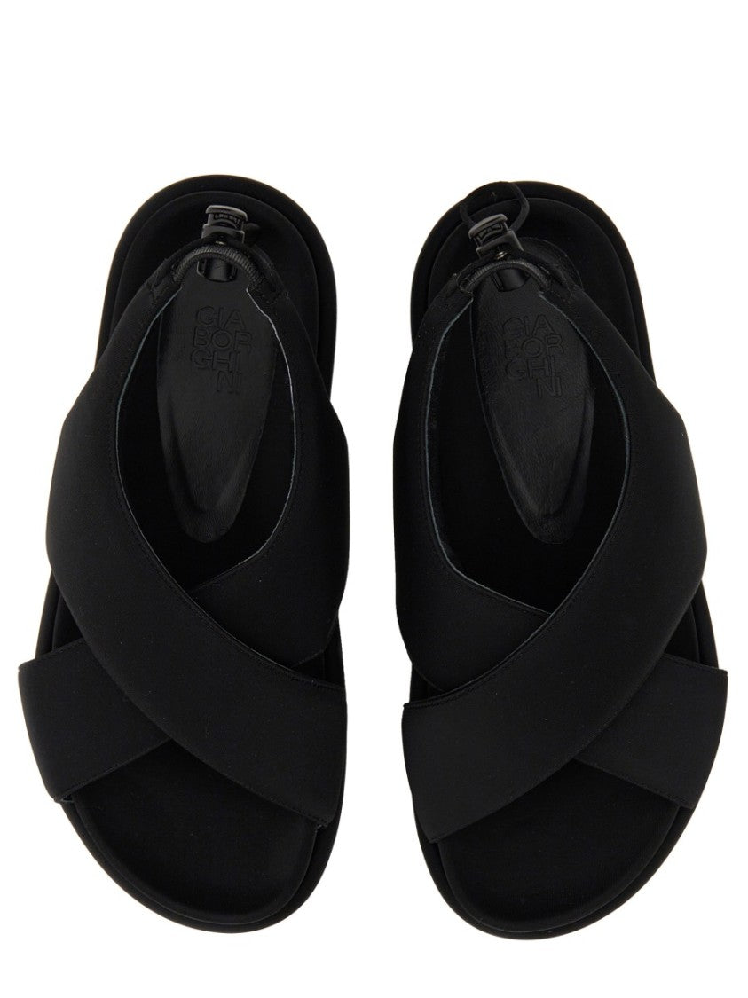 Chunky Sandal With Drawstring Closure