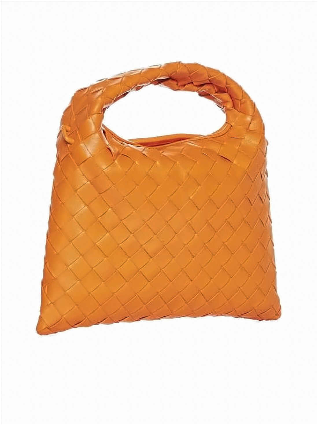 Medium-sized Woven Leather Tote Bag