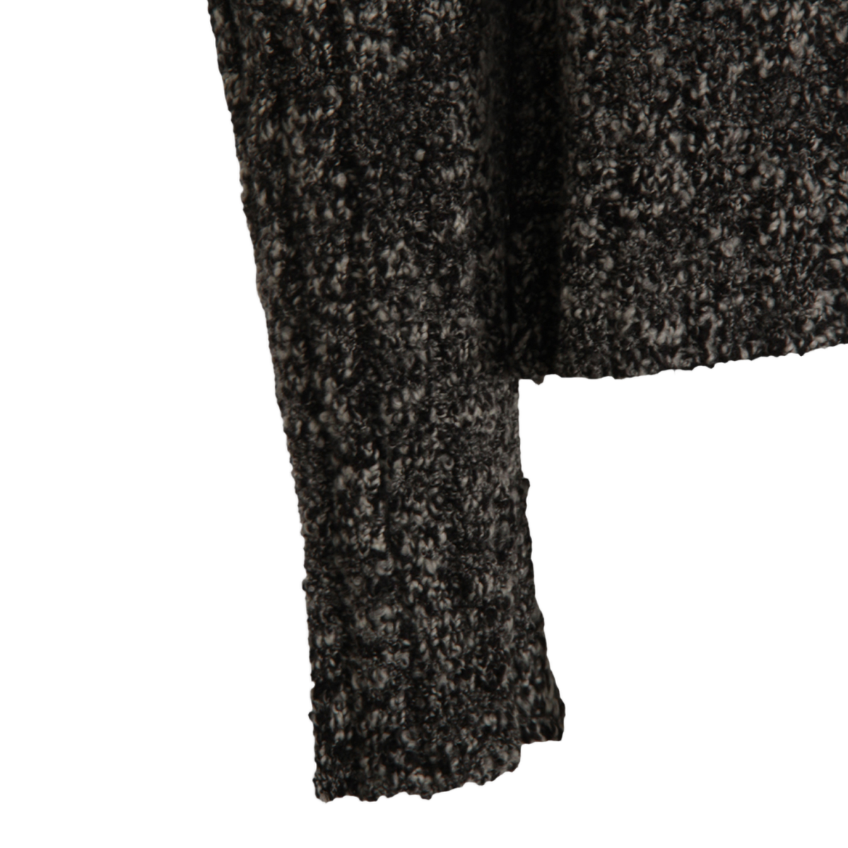 Textured Knit Sweater in Dark Grey