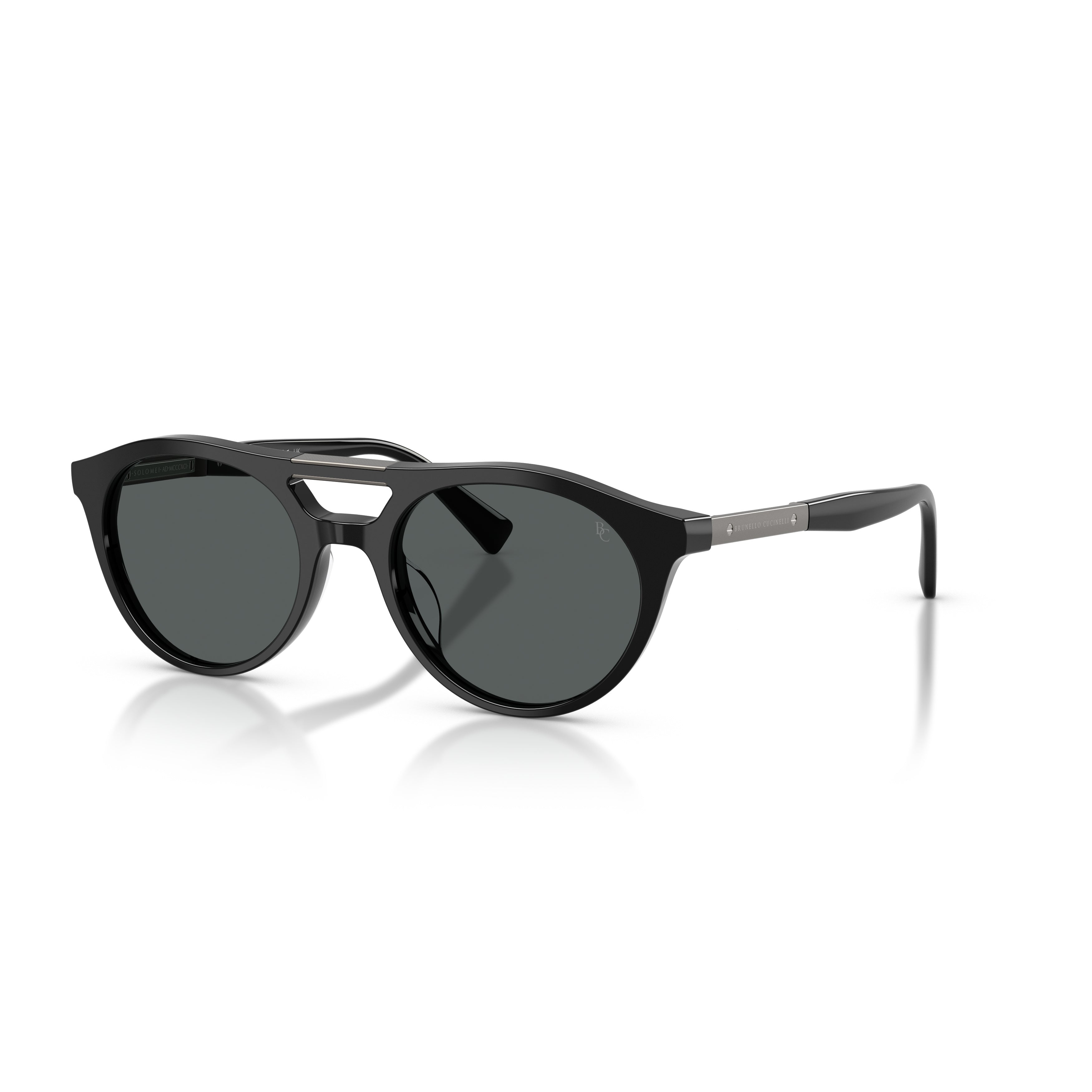 0bc4020s Rounded Frame Sunglasses with Double-Bridged Design