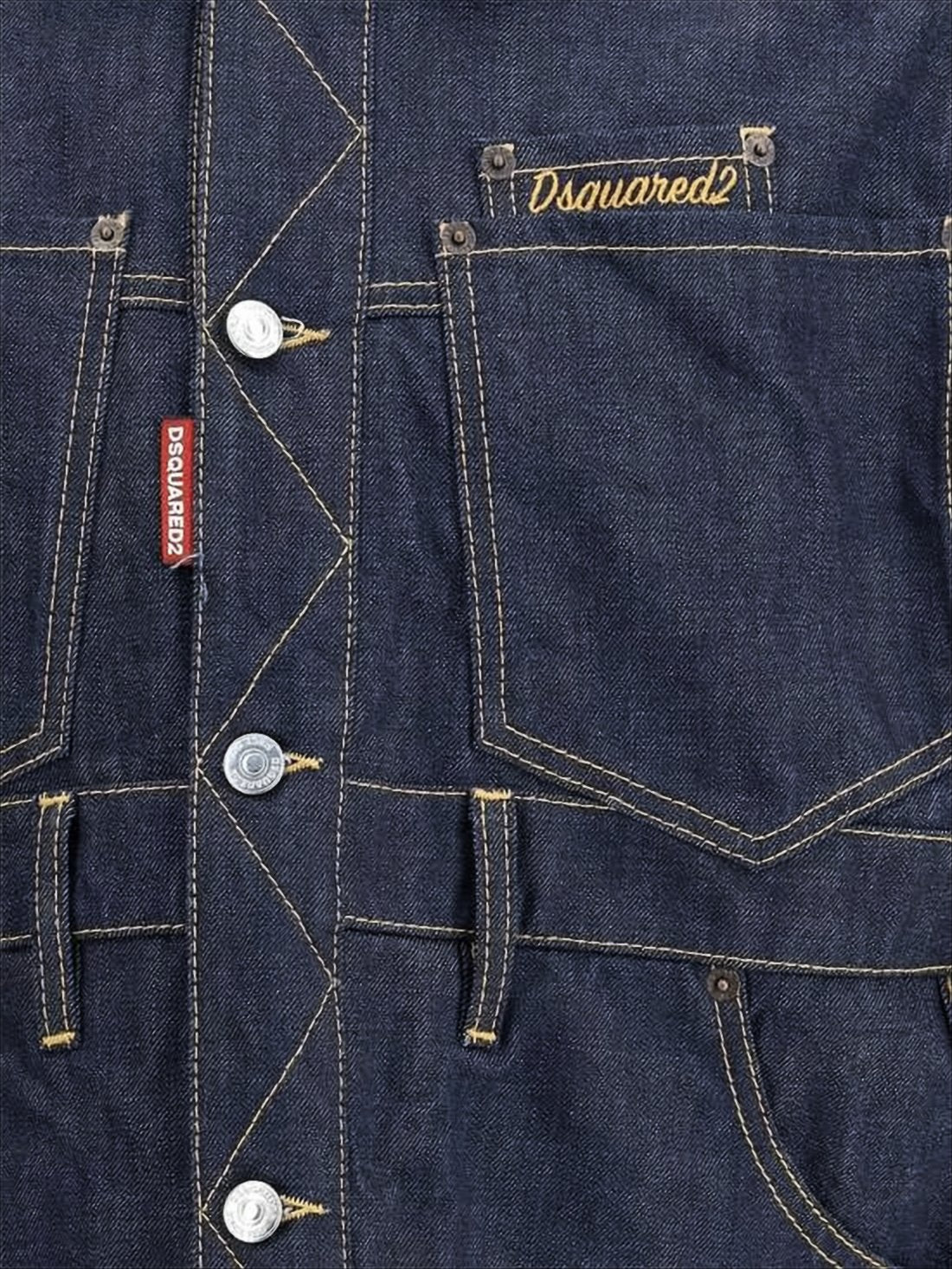 Cropped Denim Jacket with Classic Collar