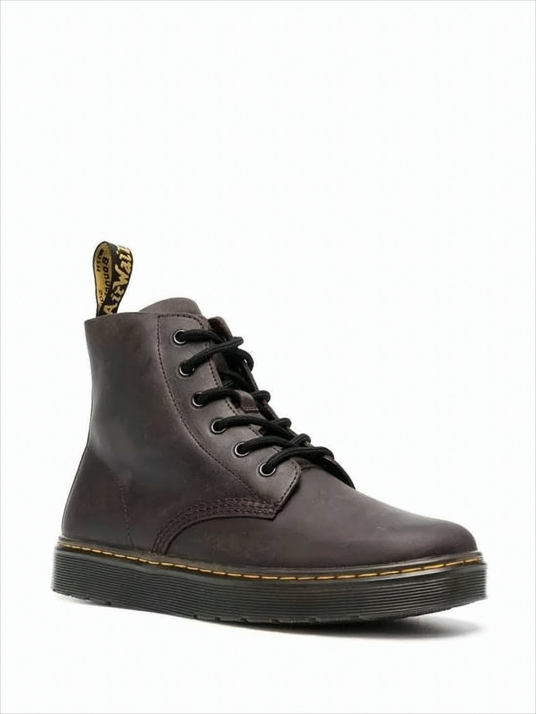 Smooth Leather Ankle Boots with Classic Lace-Up Design