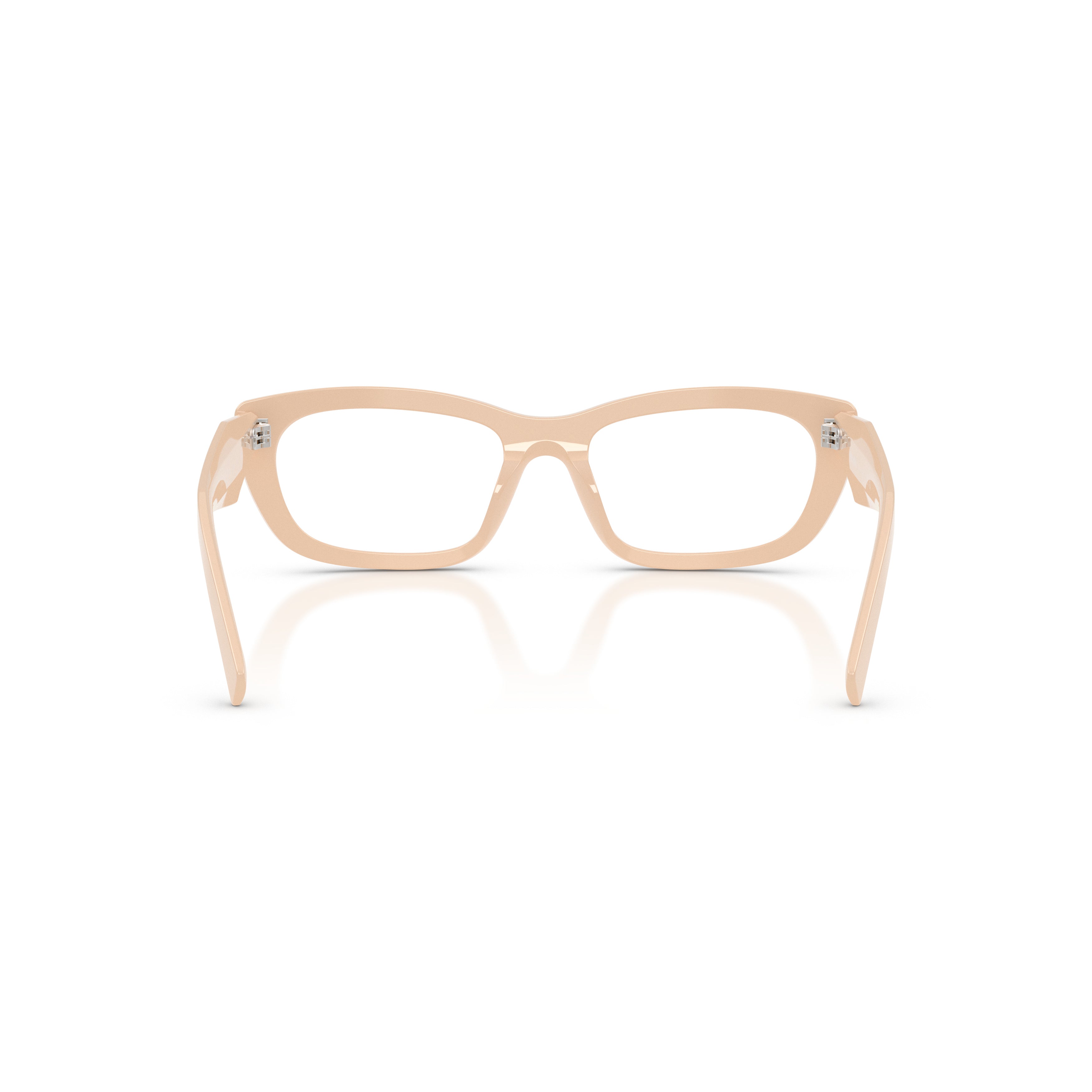 0pr D09v Rectangular Beige Acetate Sunglasses