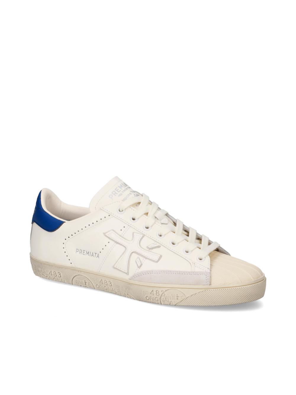 Leather Suede Lace-Up Sneakers