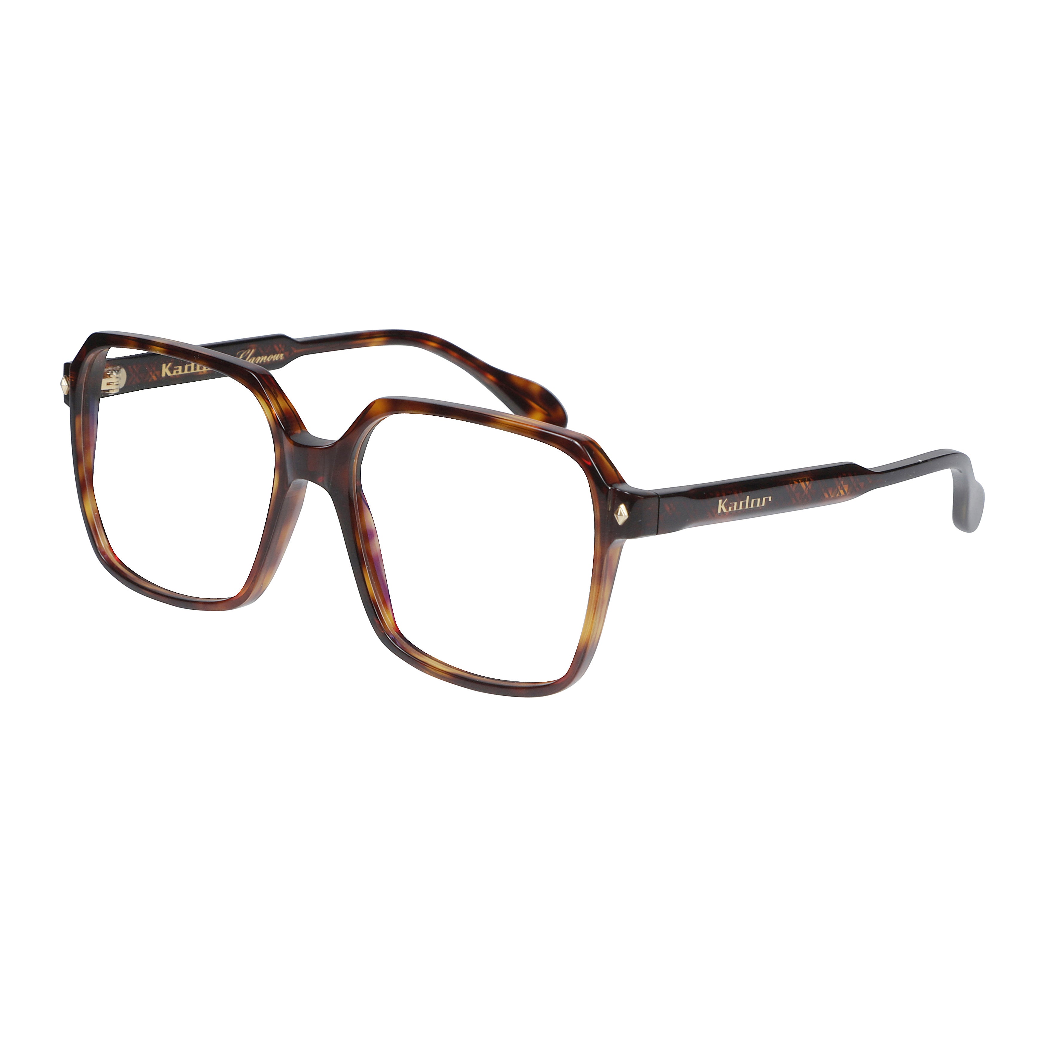 Lisa Glamour/N Tortoiseshell Square Frame Sunglasses with Gold Accents