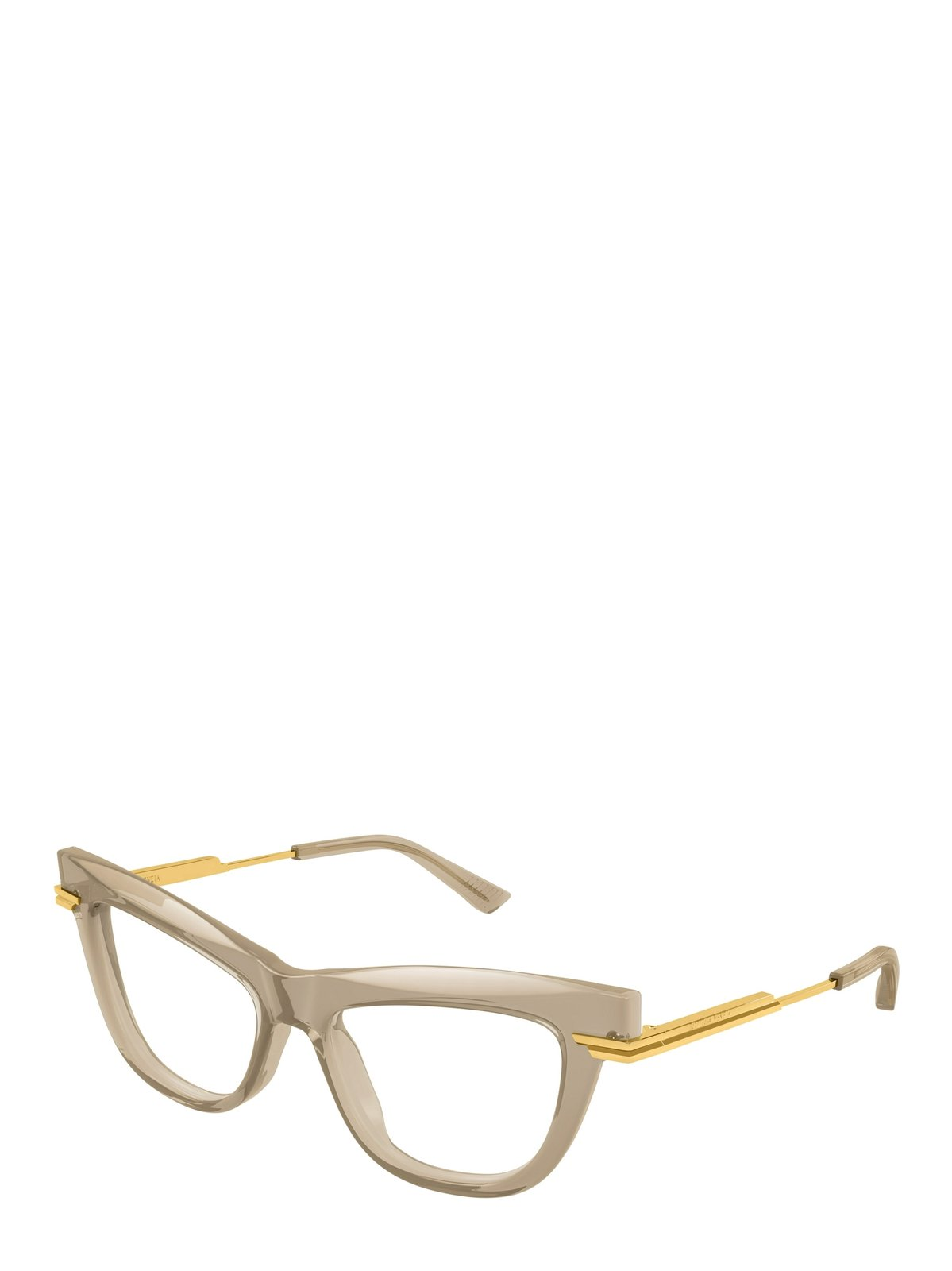 Eyeglasses Bottega Veneta BV1266O 006 Brown Gold Transparen 51/16/145