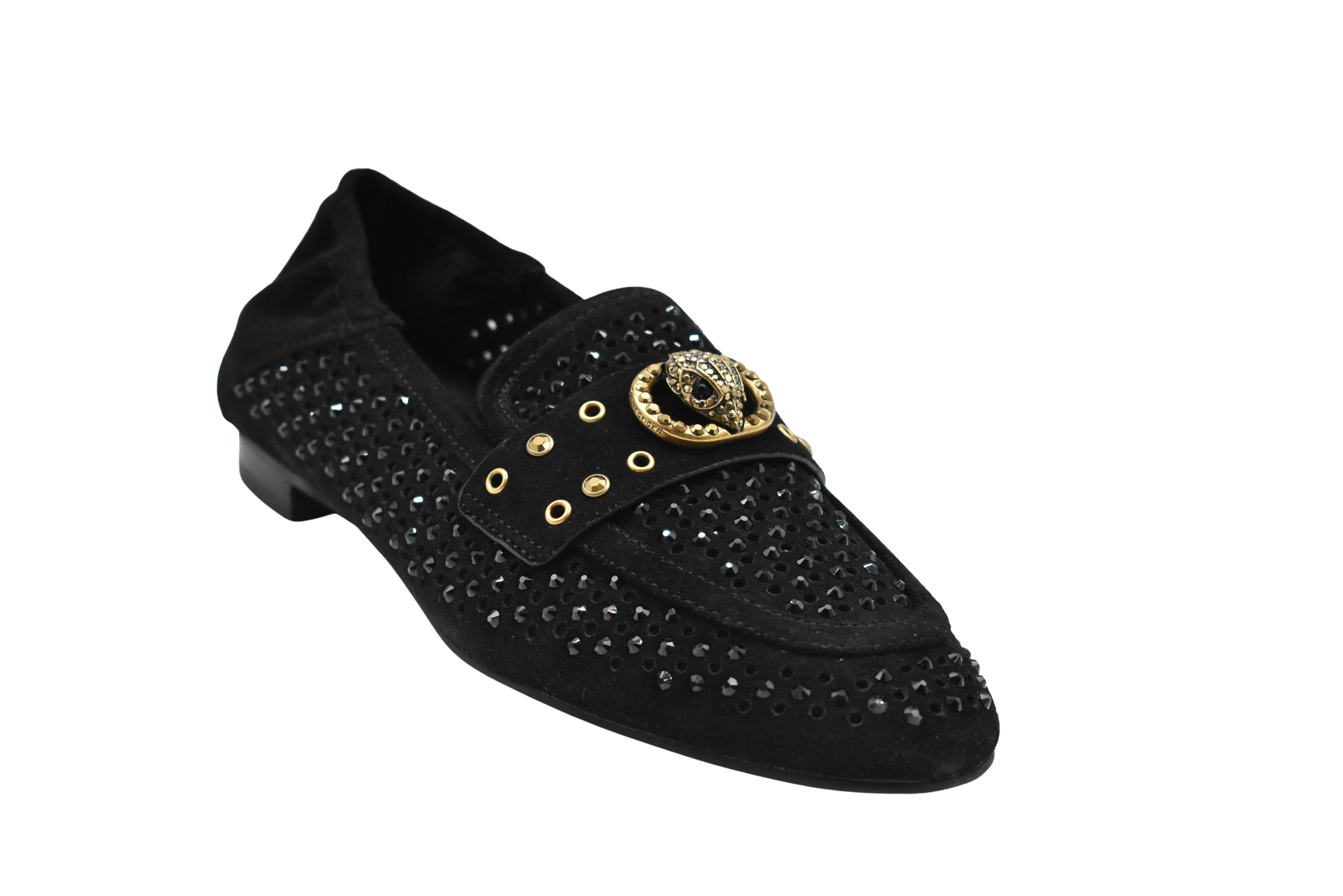 Black Suede Low Shoes