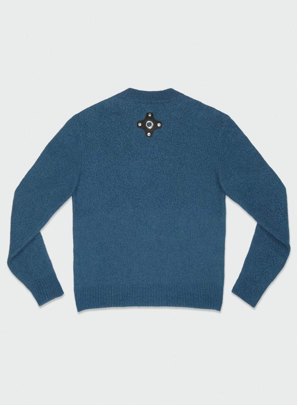 Blue Wool Jumper With Felt Back Detailing