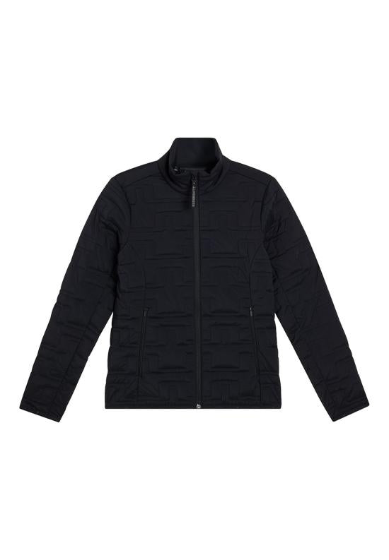 Quilted Black Jacket with Textured Finish