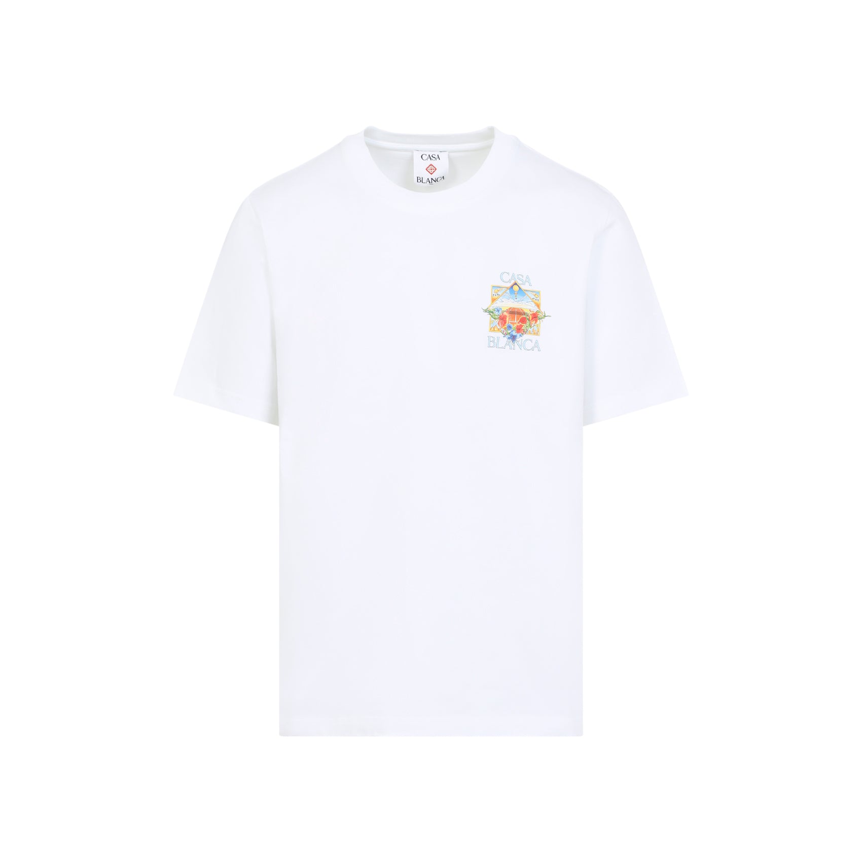 T-shirt z organicznej bawełny z nadrukiem o luźnym kroju