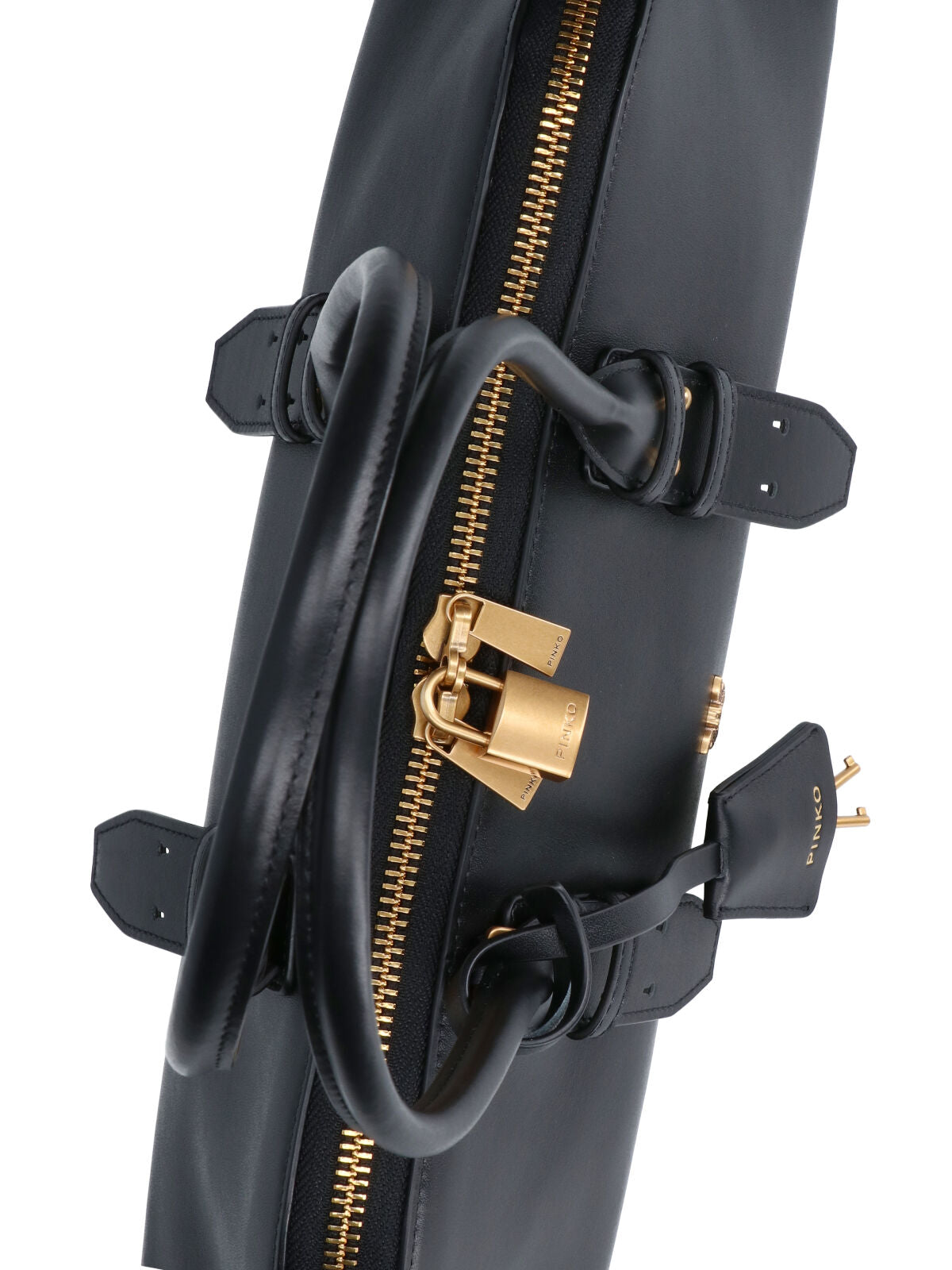 Structured Black Handbag With Versatile Carrying Options