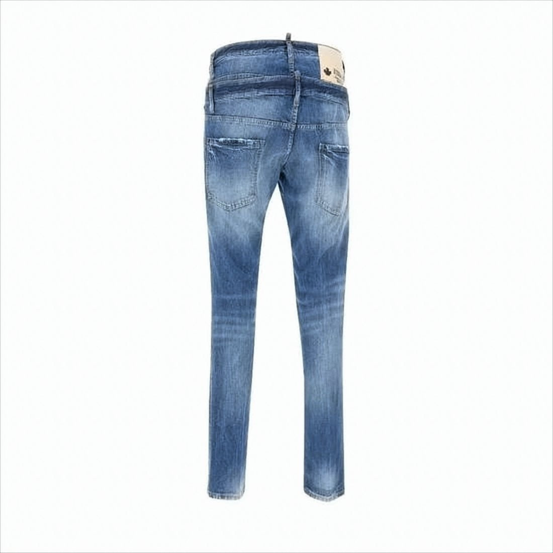 Slim-Fit Distressed Denim Jeans
