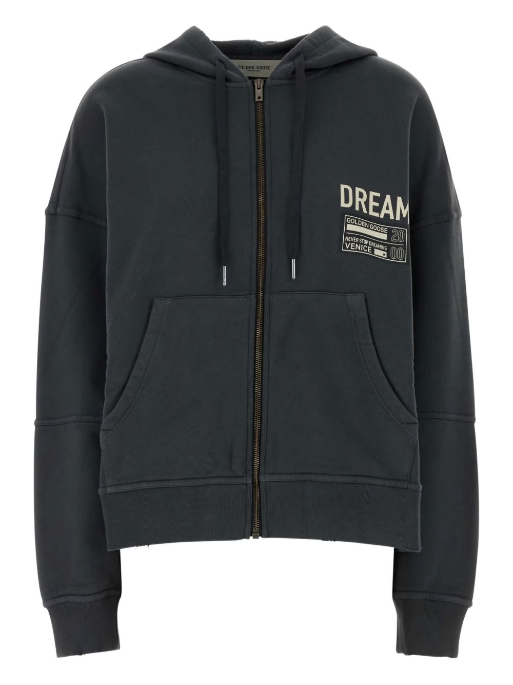 Zip-Fastening Anthracite Hoodie