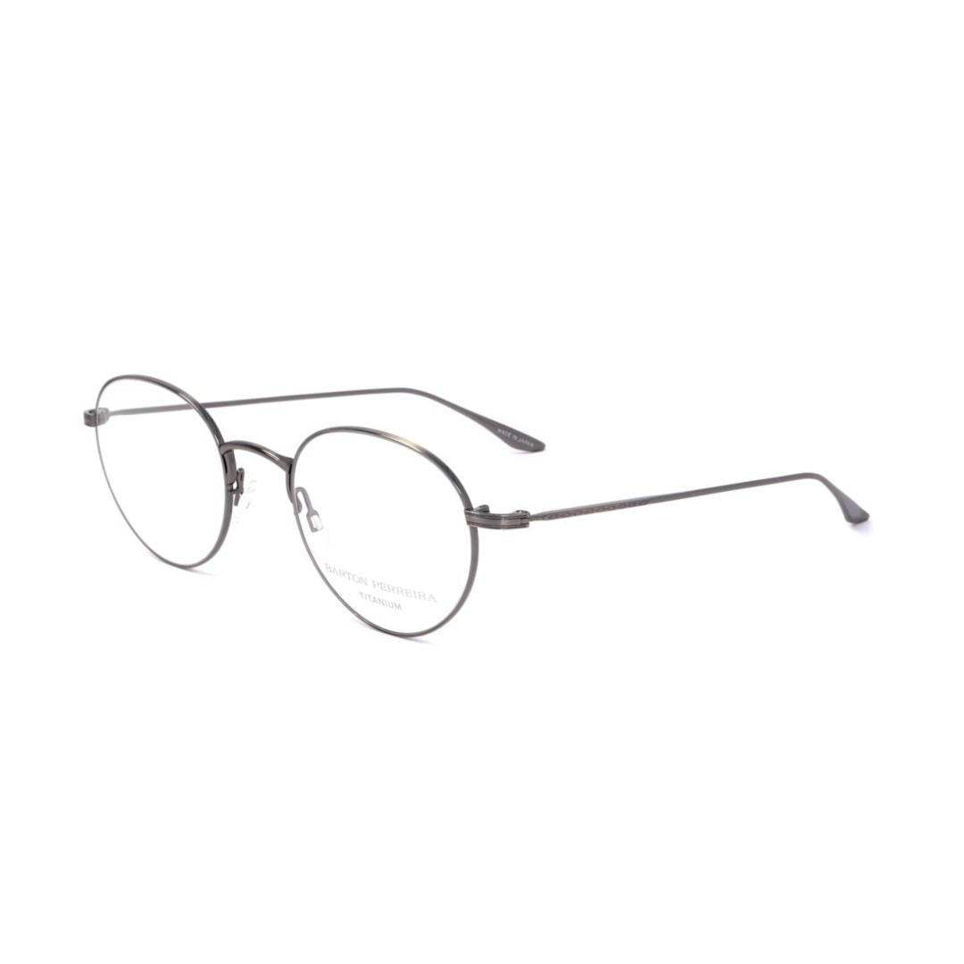 Bp5037 501tb Round Lens Grey Metal Eyeglasses with Minimalist Design