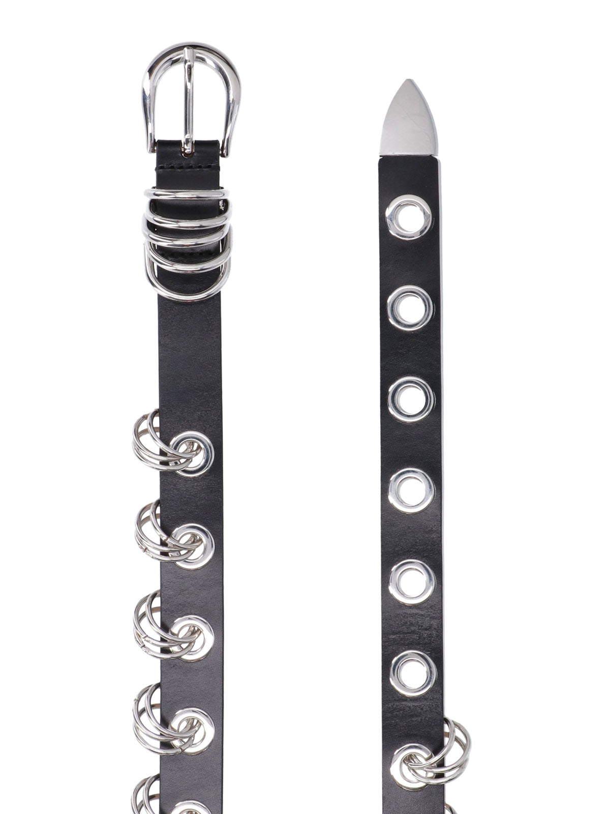 Black Revenge Studded Leather Belt