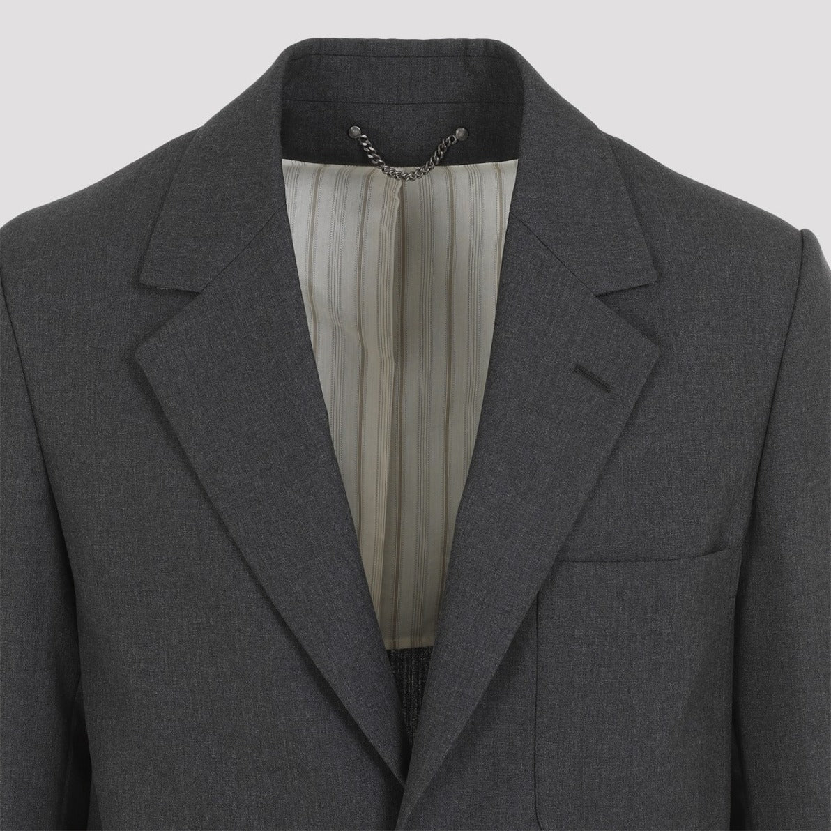 Men's Virgin Wool Jacket With Tailored Fit