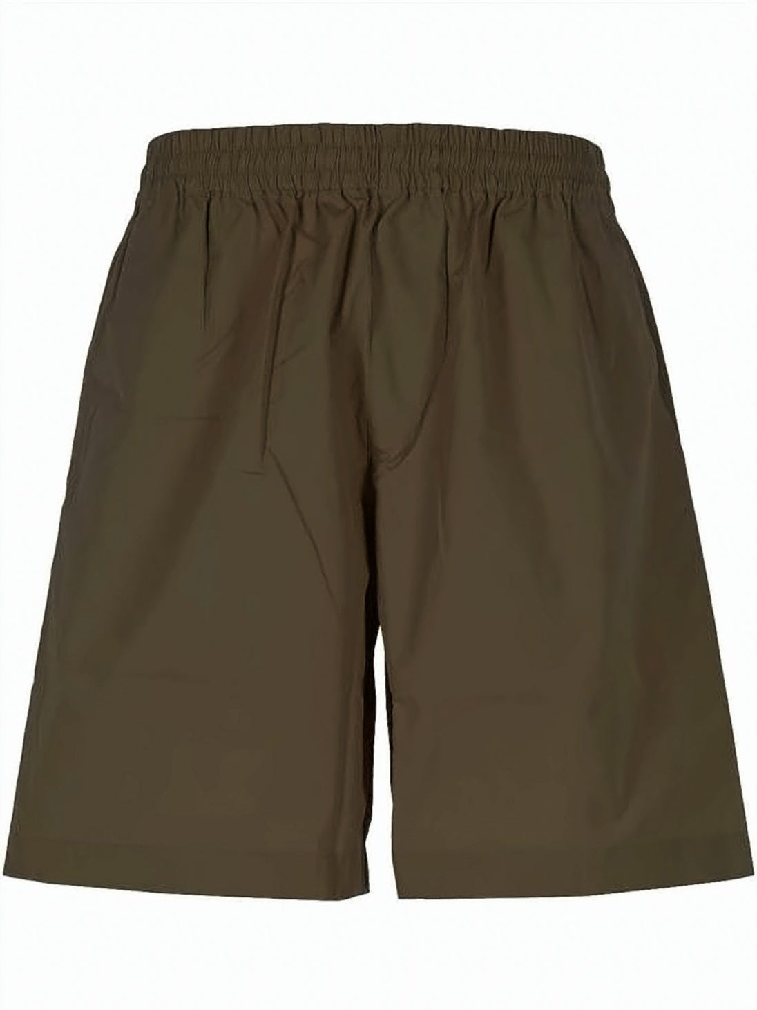 Brown Cotton Shorts and Elastic Waistband
