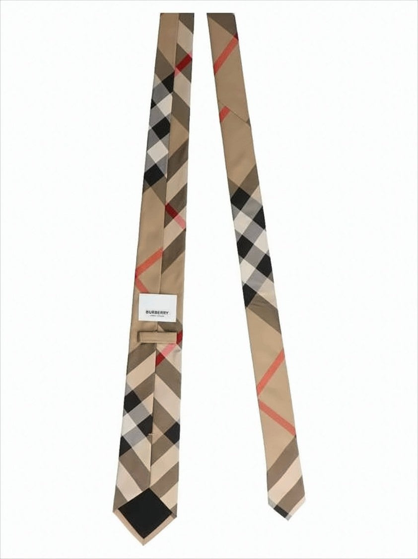 Classic Check Pattern Silk Necktie