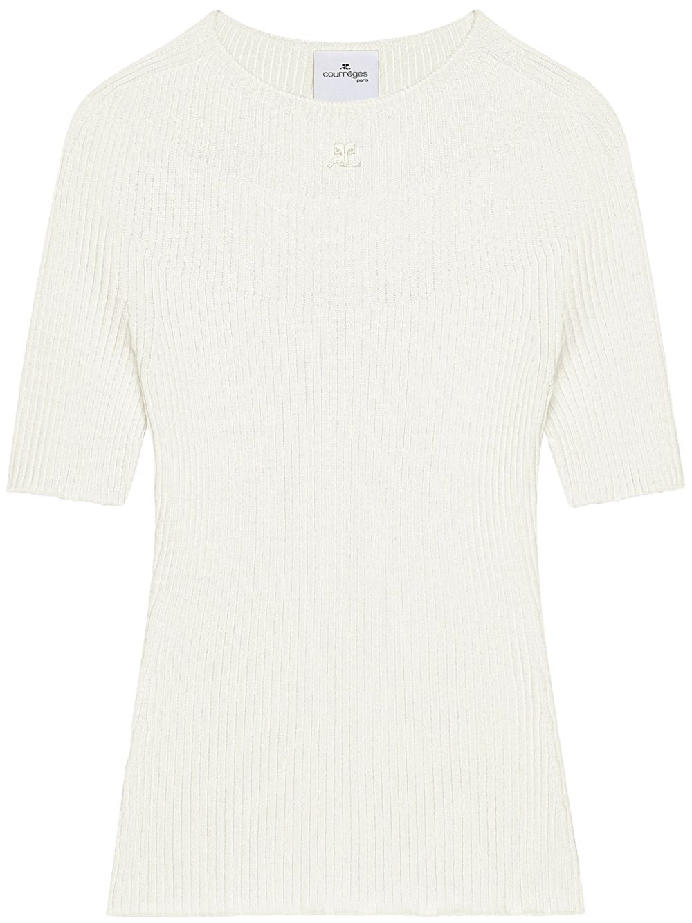 Fitted Ribbed Knit Sweater