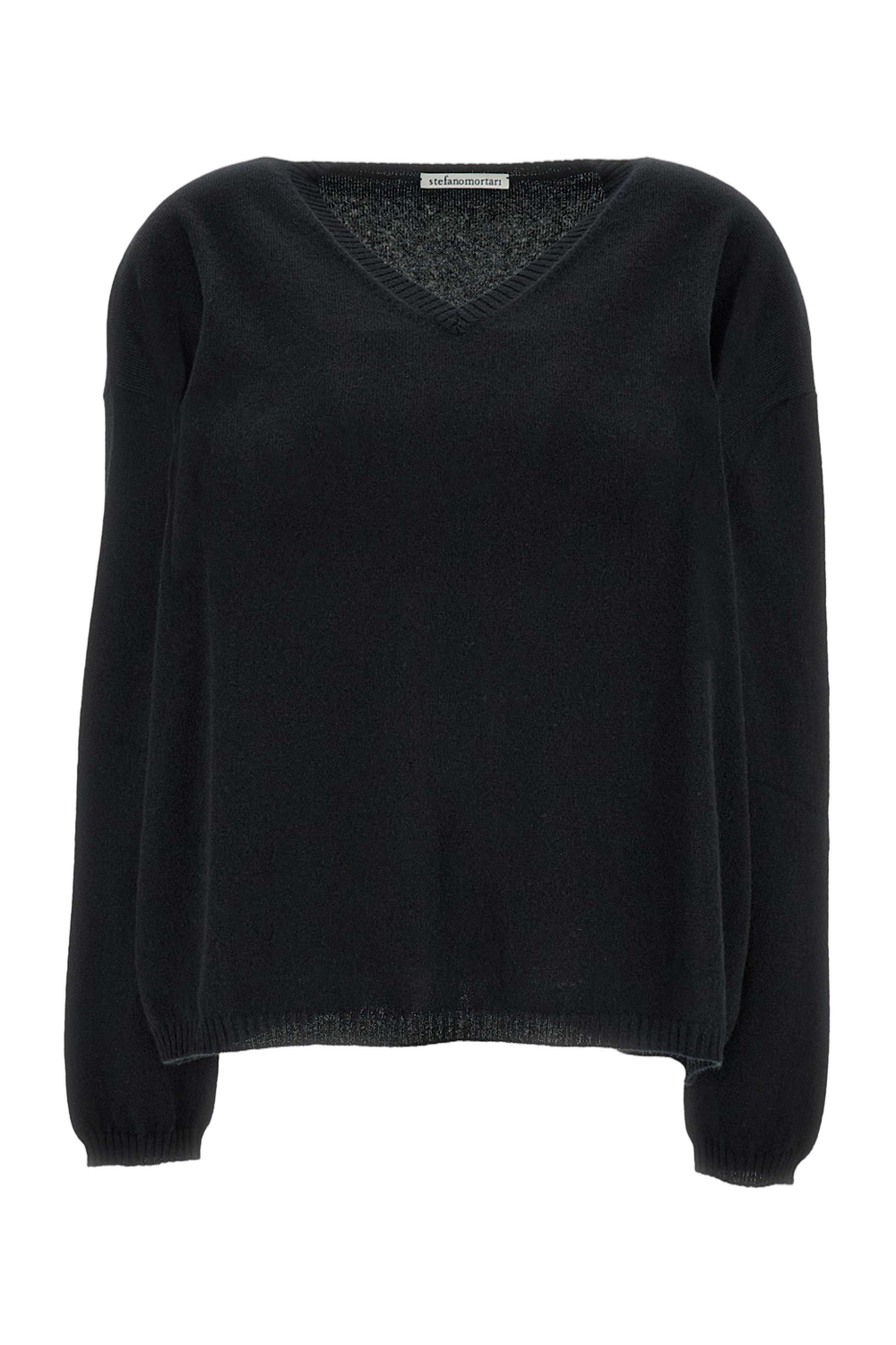 Classic Black Knitted Sweater With Versatile Design