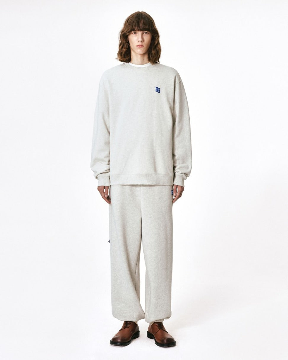Semi-Oversized Cotton Sweatshirt With Tetris Logo Patch