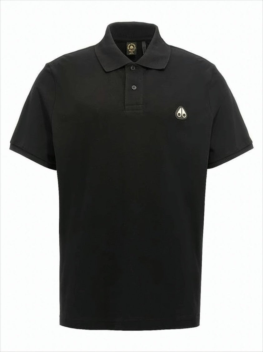 Classic Black Polo Shirt with Traditional Collar