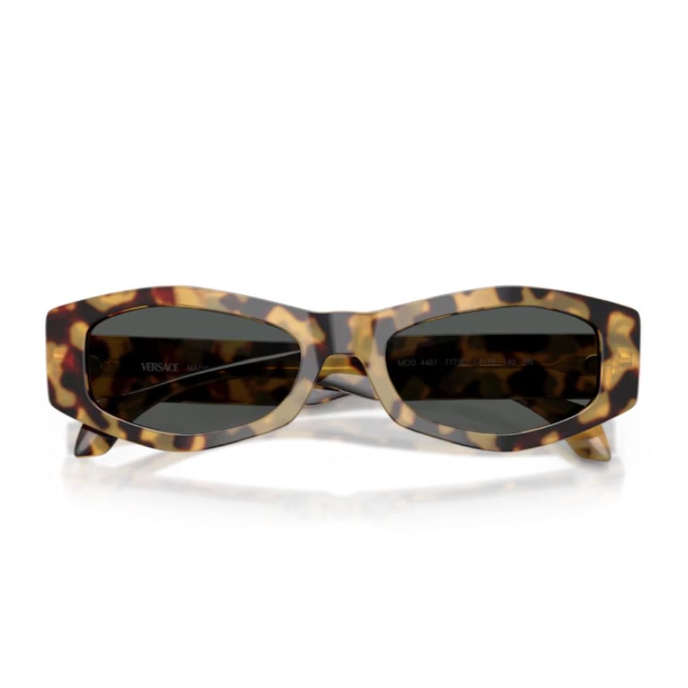 0Ve4487U Signature Three-Dimensional Geometric Havana Sunglasses