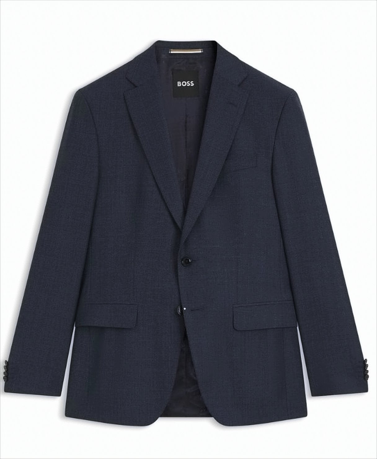 Virgin Wool Jacket With Micro-Pattern